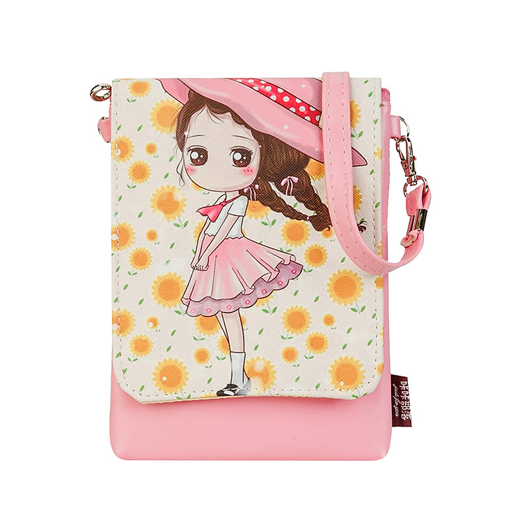 Túi Xách Mini Đeo Chéo Hình Cô Bé Botusi KNT54 - Hồng