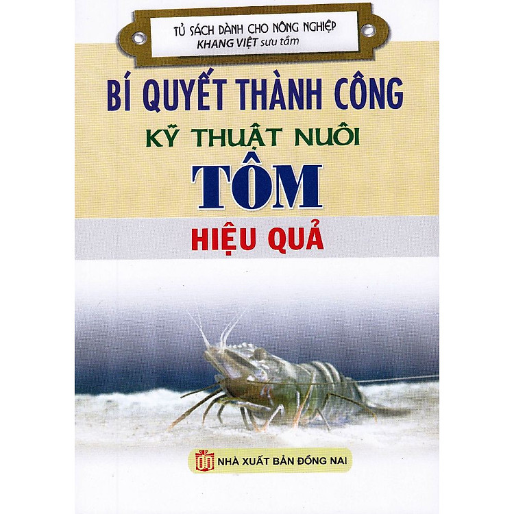 Sách Bí Quyết Thành Công Kĩ Thuật Nuôi Tôm Hiệu Quả