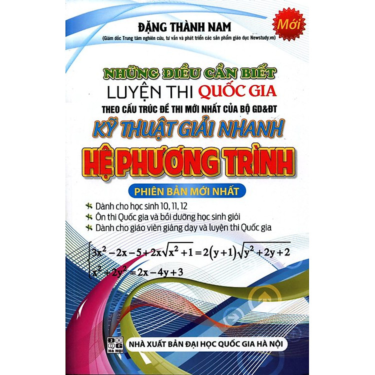 Sách Kỹ Thuật Giải Nhanh Hệ Phương Trình (Phiên Bản Mới Nhất)
