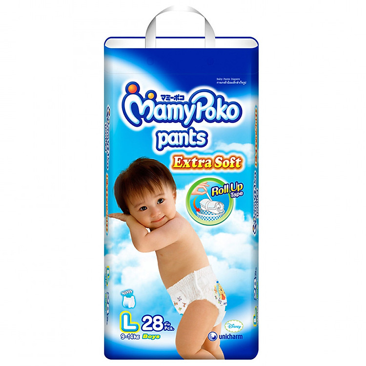 Tã Quần Mamypoko Bé Trai L28 (28 Miếng)
