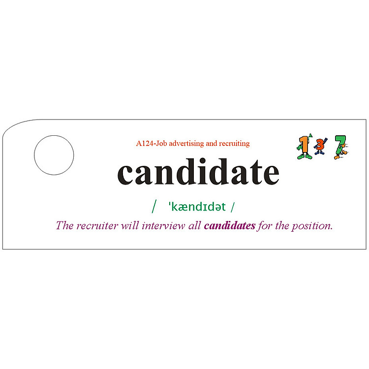 Flashcard Personnel Best Quality (L3)