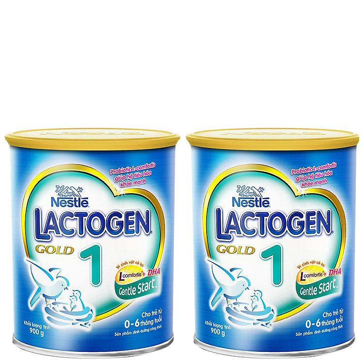 Combo 2 Hộp Sữa Nestle Lactogen Gold 1 (900g)
