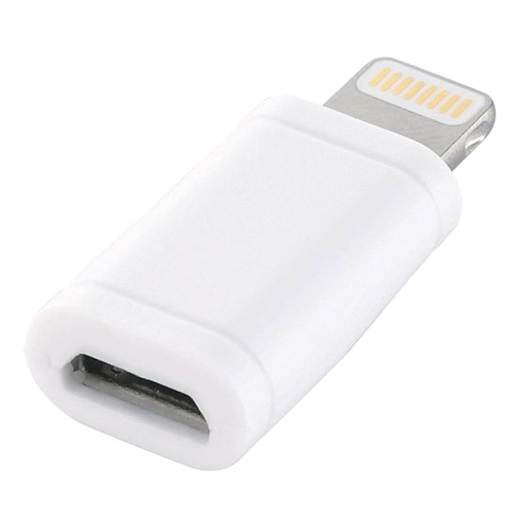 Đầu Nối Micro USB - Lightning Miraitec LHC-MBLADWH-G -Trắng - Hàng Chính Hãng