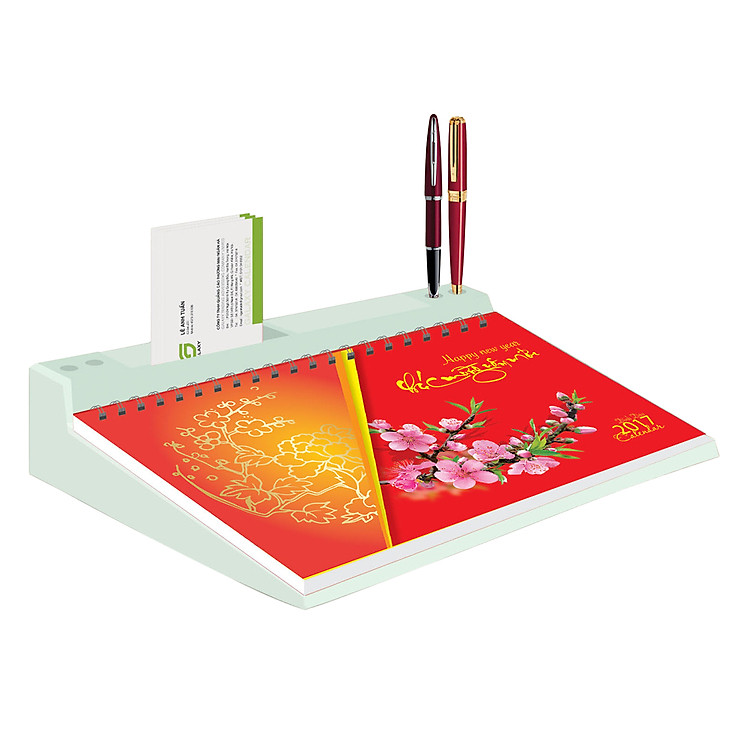 Lịch Để Bàn Đế Nhựa Lò Xo Đỉnh 2017 - NXB CTQG (20.5 x 27)