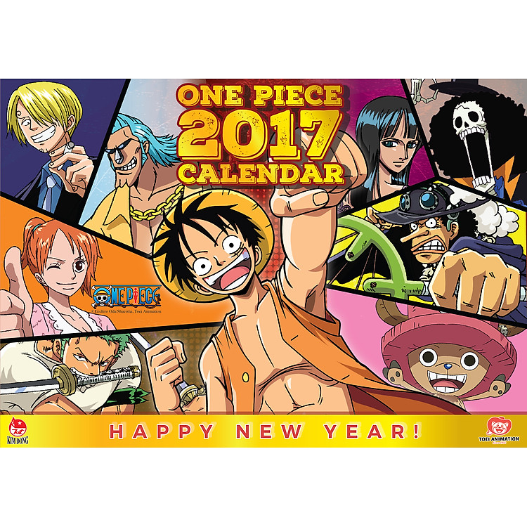 Lịch Bàn One Piece 2017