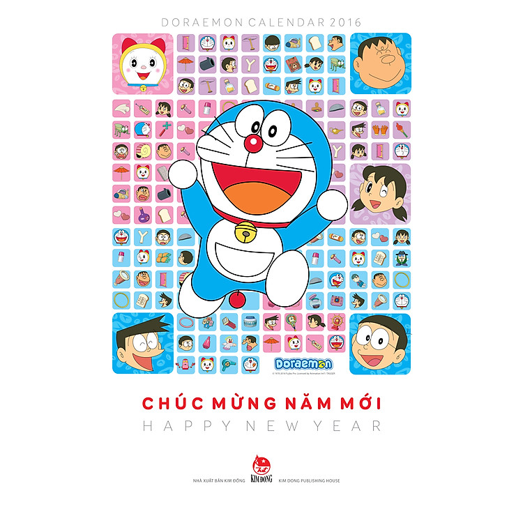 Lịch Tường Doraemon 2016