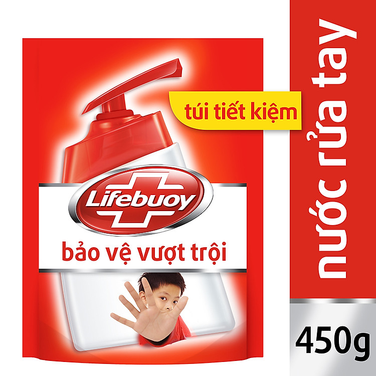 Nước Rửa Tay Lifebuoy Bảo Vệ Vượt Trội Túi 21126130 (450g)