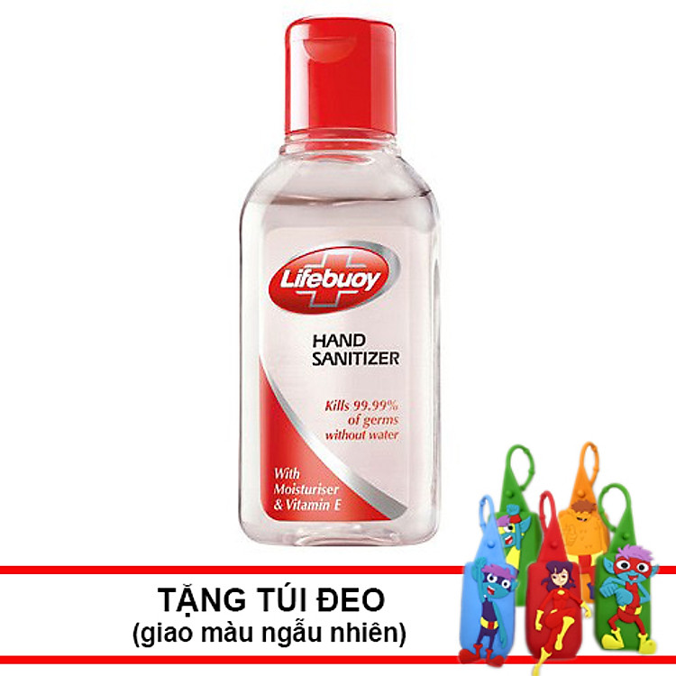 Gel Rửa Tay Khô Lifebuoy (55ml) - Tặng túi đựng nước rửa tay