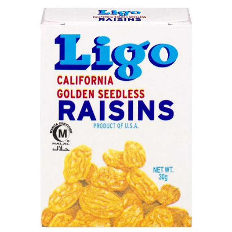 Nho Khô Vàng Không Hạt California Ligo 30g