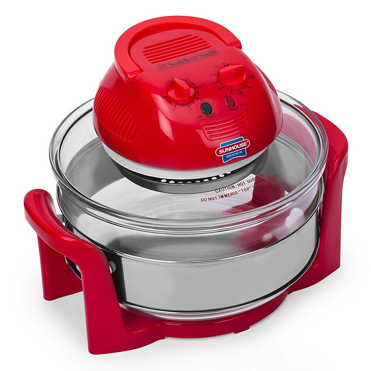 Lò Nướng Thủy Tinh Sunhouse SH410 - Đỏ - Hàng chính hãng
