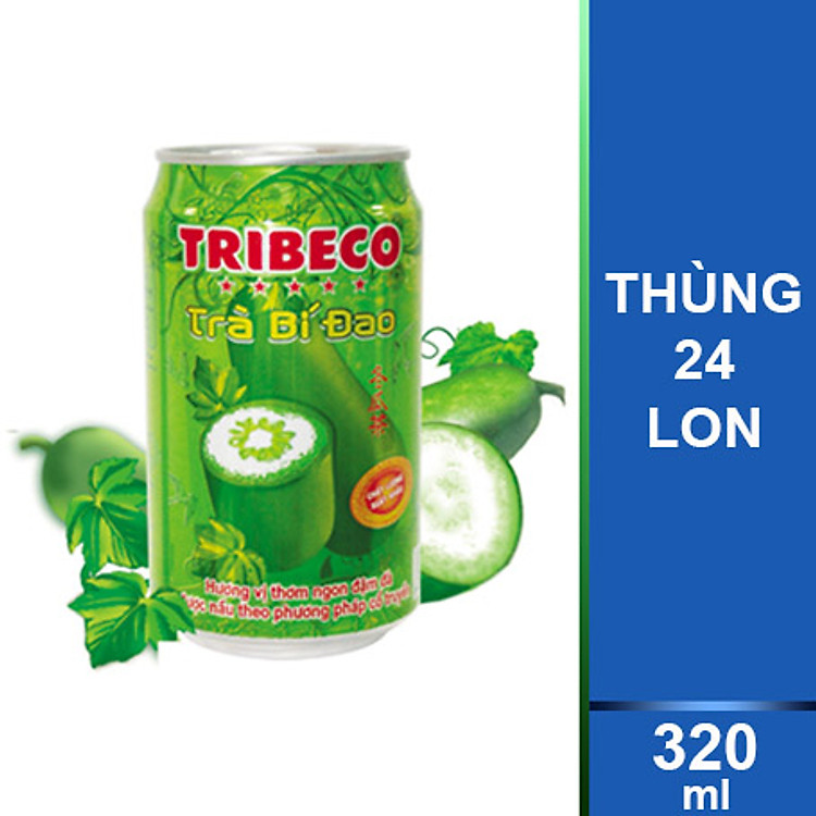 Thùng 24 Lon Trà Bí Đao Tribeco 320ml
