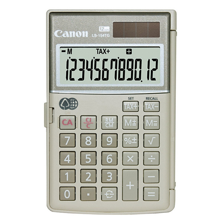 Máy Tính Bỏ Túi Canon 12 Số Nắp Gấp 360 - LS-154TG