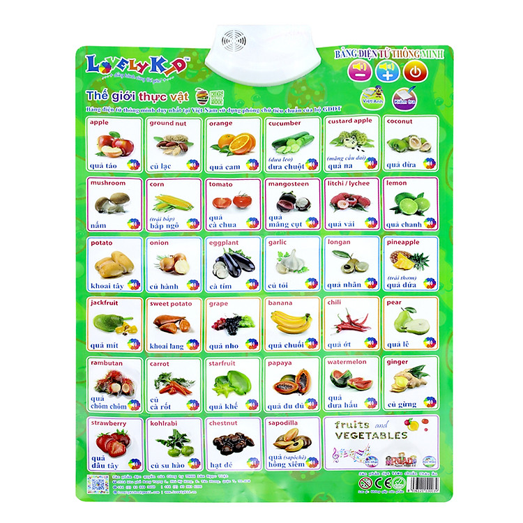 Bảng Điện Tử Thông Minh Thế Giới Thực Vật Lovelykid LT02
