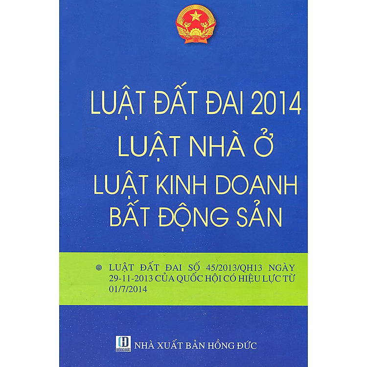 Sách Luật Đất Đai 2014 - Luật Nhà Ở Luật Kinh Doanh Bất Động Sản