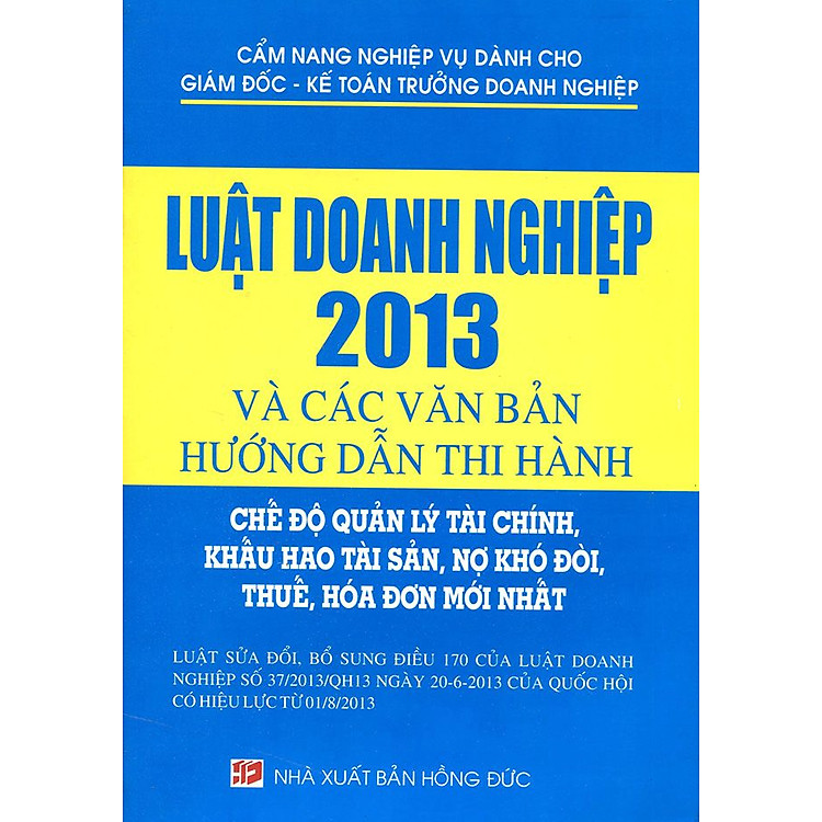 Sách Luật Doanh Nghiệp 2013 Và Các Văn Bản Hướng Dẫn Thi Hành