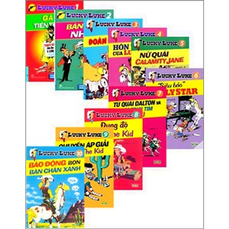 Sách Bộ Lucky Luke 10 Cuốn (Tập 1 - 10)