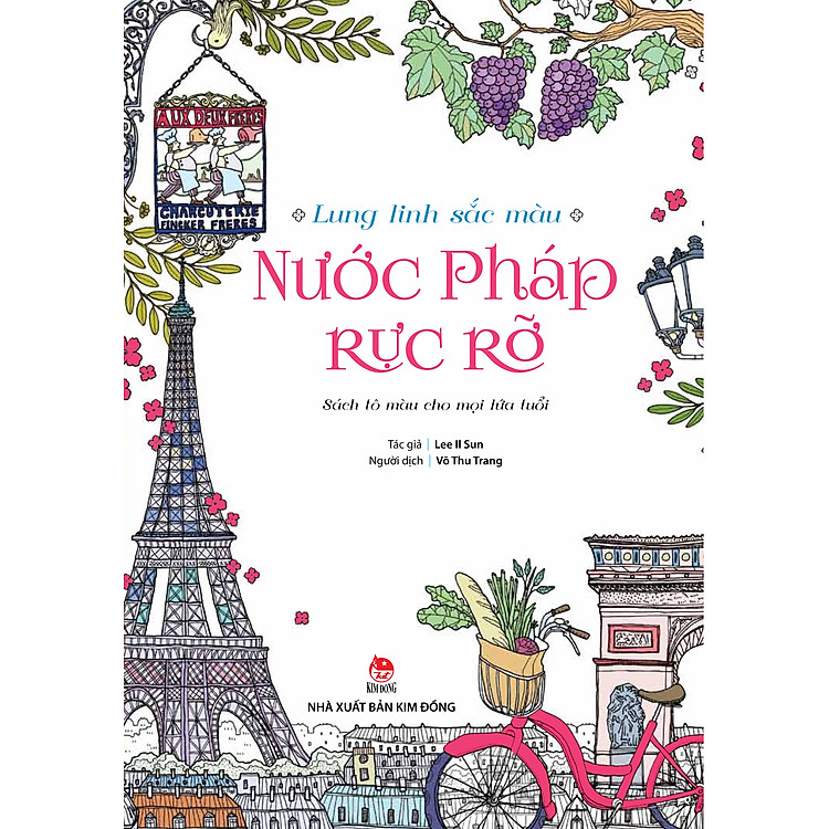 Lung Linh Sắc Màu - Nước Pháp Rực Rỡ (Sách Tô Màu)
