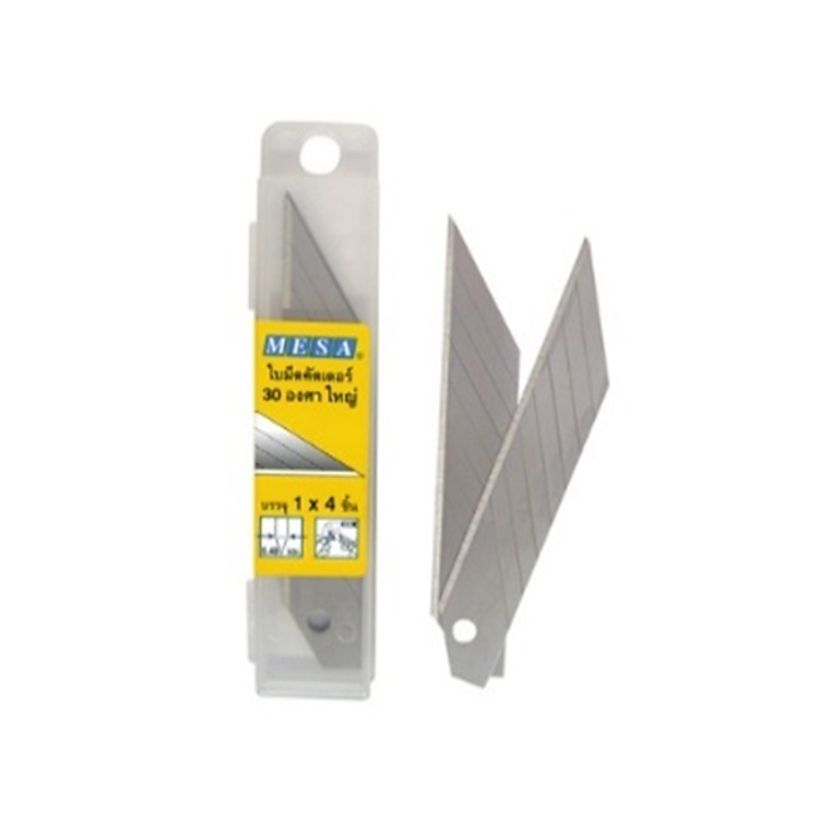 Bộ Lưỡi Dao Rọc Giấy Mesa L-150 30 độ (4 Cái/Hộp)
