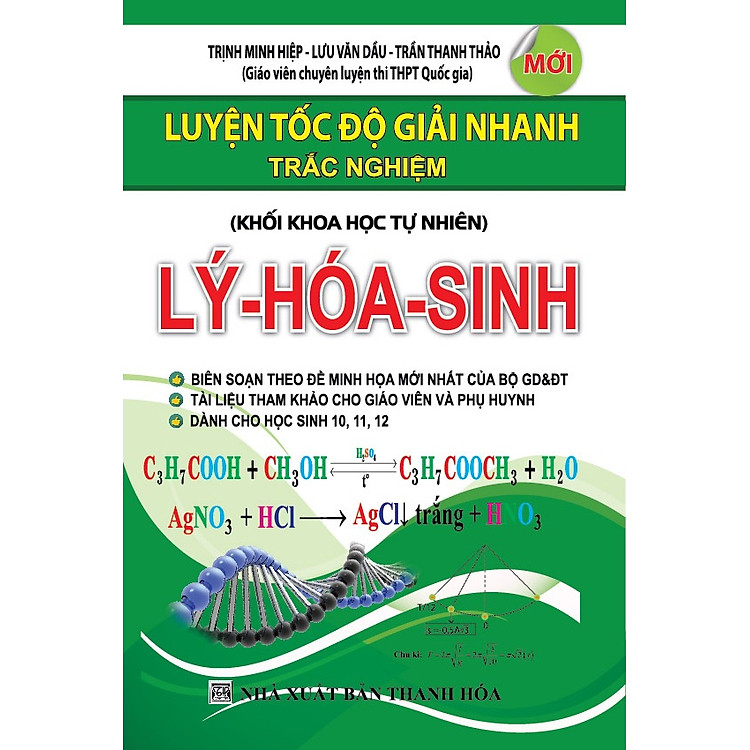 Sách Luyện Tốc Độ Giải Nhanh Trắc Nghiệm Lý - Hóa - Sinh