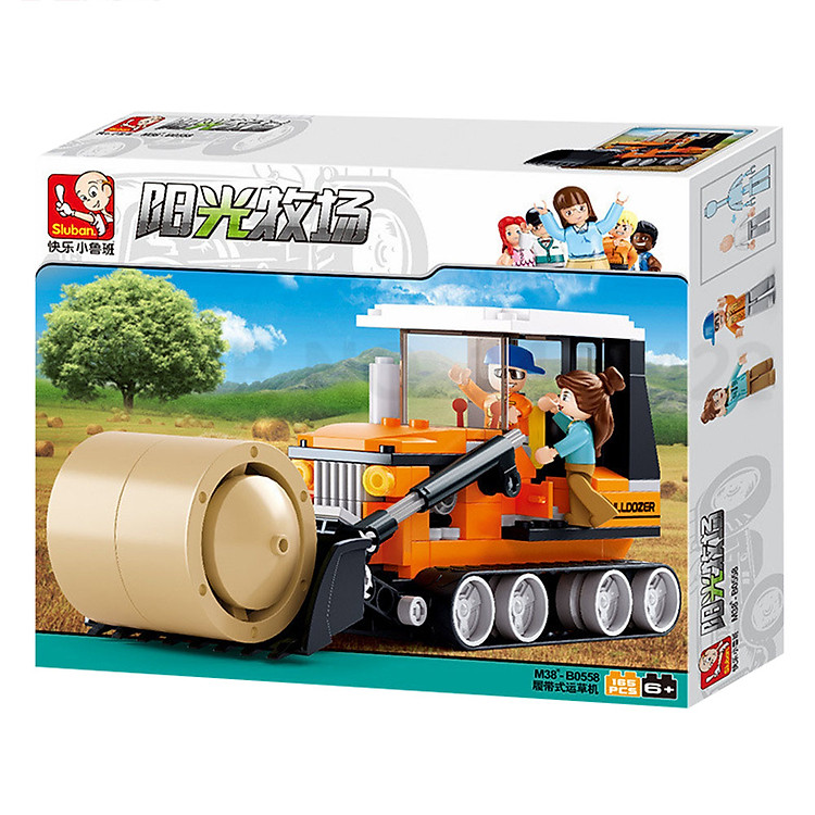 Đồ Chơi Lắp Ráp Sluban - Xe Ủi Cỏ M38-B0558 (165 Mảnh Ghép)