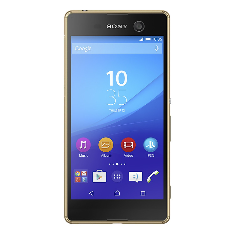 Điện Thoại Sony Xperia M5 Single - Vàng - Hàng Chính Hãng