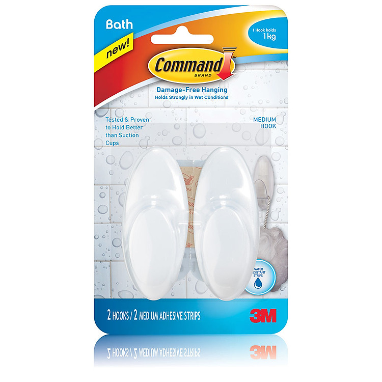 Móc Dán Tường Nhà Tắm Command -Trung 1KG