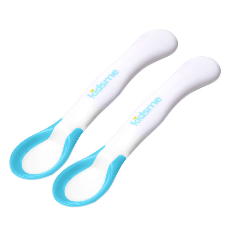 Mua tại Lazada: Bộ 2 Muỗng Báo Nhiệt Kidsme Xanh Chính hãng, giá tốt