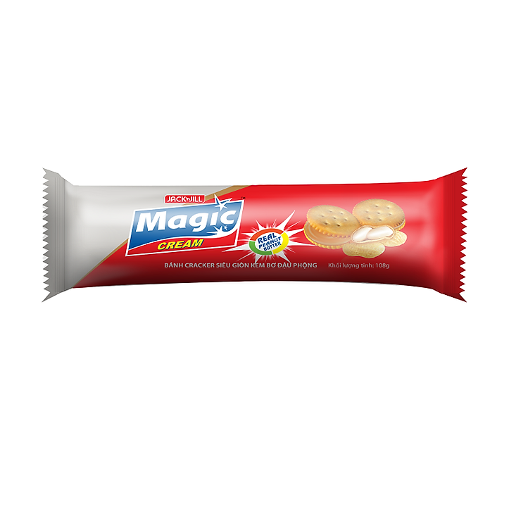 Bánh Magic Cracker Kem Đậu Phộng 108gx24
