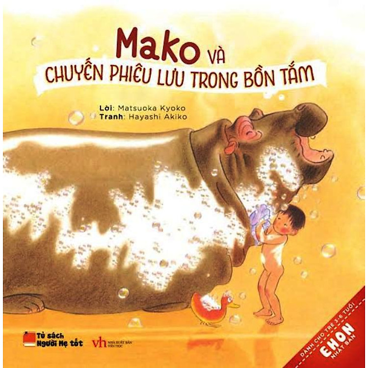 Sách Ehon Nhật Bản - Mako Và Chuyến Phiêu Lưu Trong Bồn Tắm