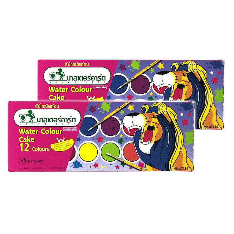 Màu Nước 12 Màu Cake Masterart Elephant