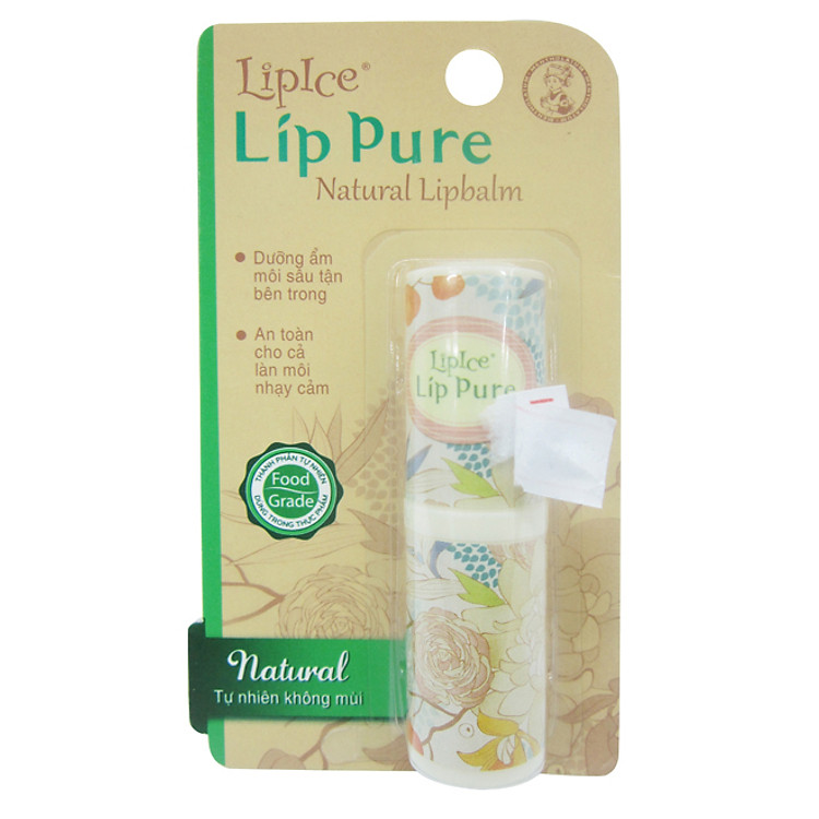 Son Dưỡng Môi Rohto Lipcare Lippure (4g) - Không Mùi