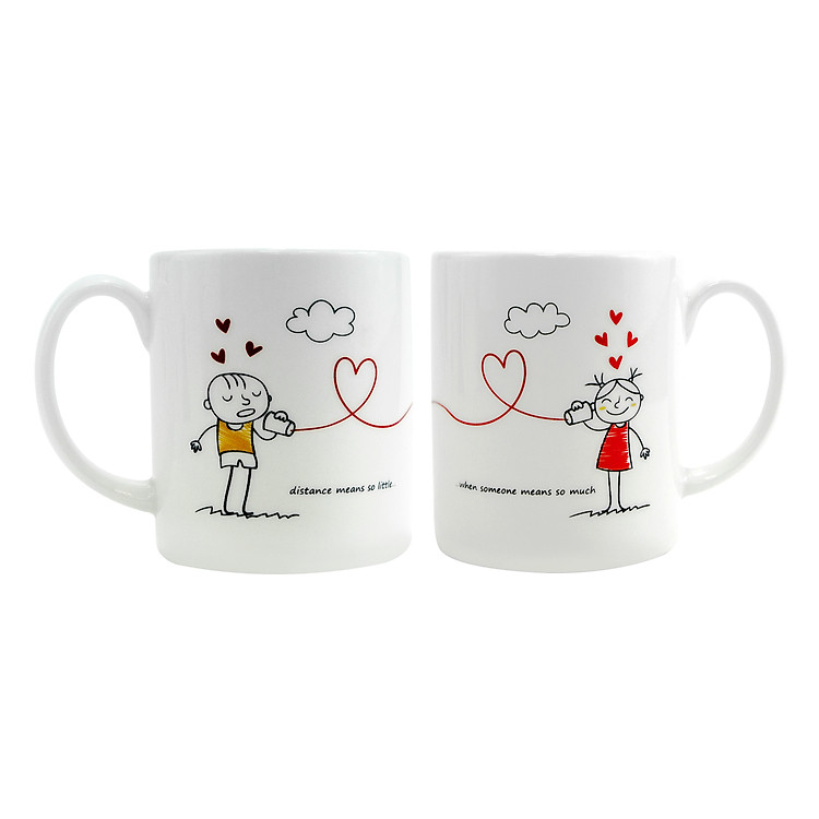 Bộ 2 Ly Sứ Cao Cấp Dong Hwa MC001 Couple 1 - 300ml