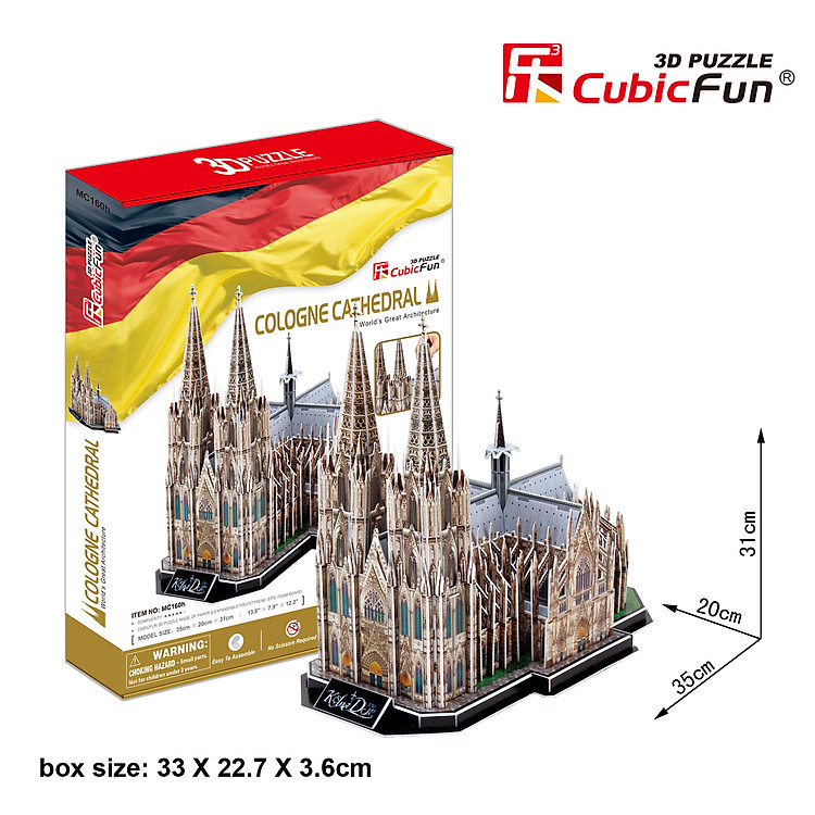 Mô Hình 3D - Cologne Cathedral - MC160H