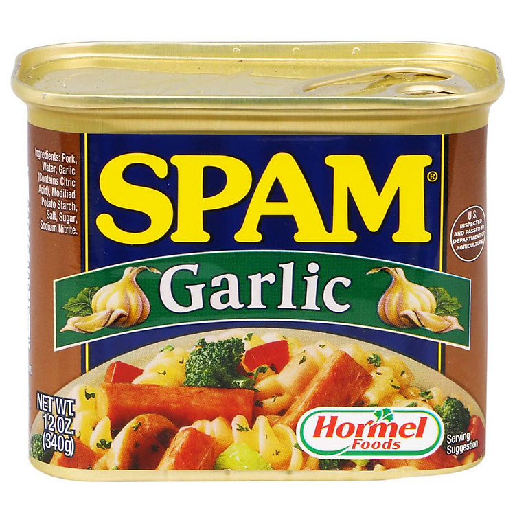 Thịt Hộp Hormel Spam Garlic 340g