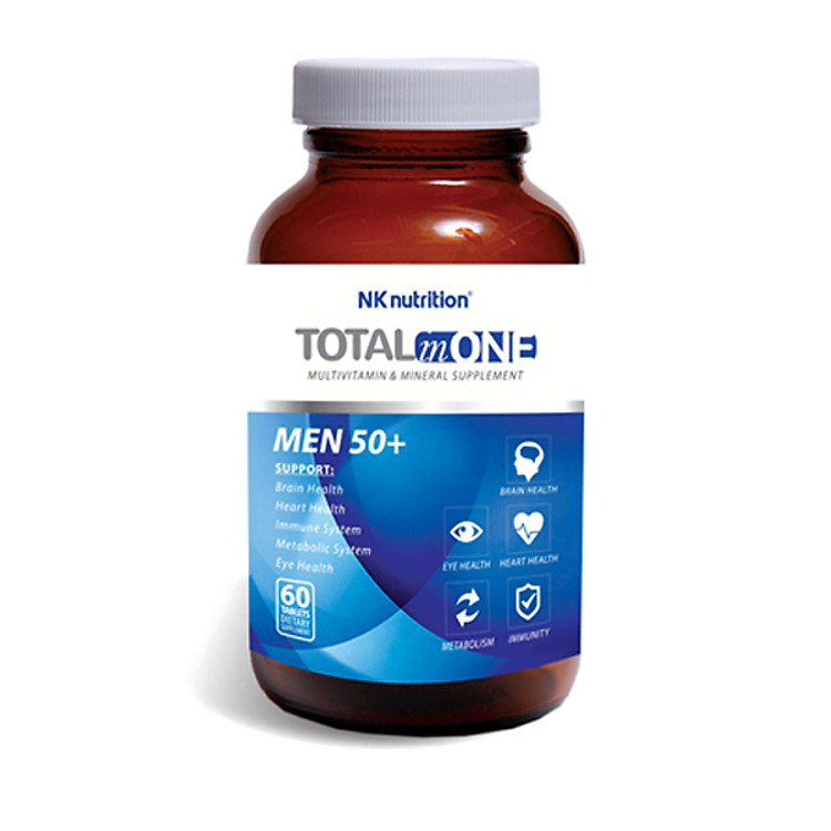 Thực Phẩm Chức Năng Hỗ Trợ Tăng Cường Sức Khỏe NK Nutrition Total in One Men 50+ (60 Viên)