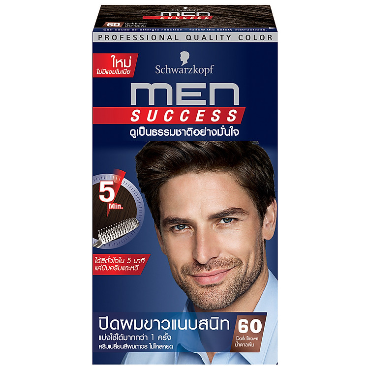 Nhuộm Tóc Nam Men Success 60 Dark Brown - 100678925