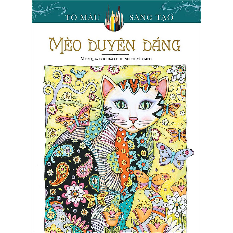 Mèo Duyên Dáng (Sách Tô Màu Dành Cho Người Lớn)