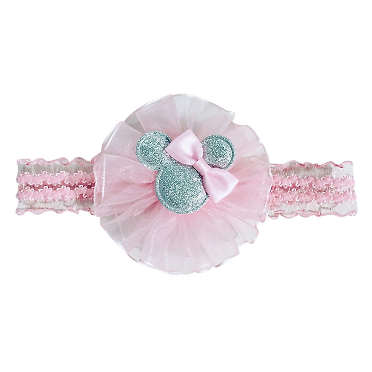 Băng Đô Đính Mickey Bảo Ngọc B02- Trắng