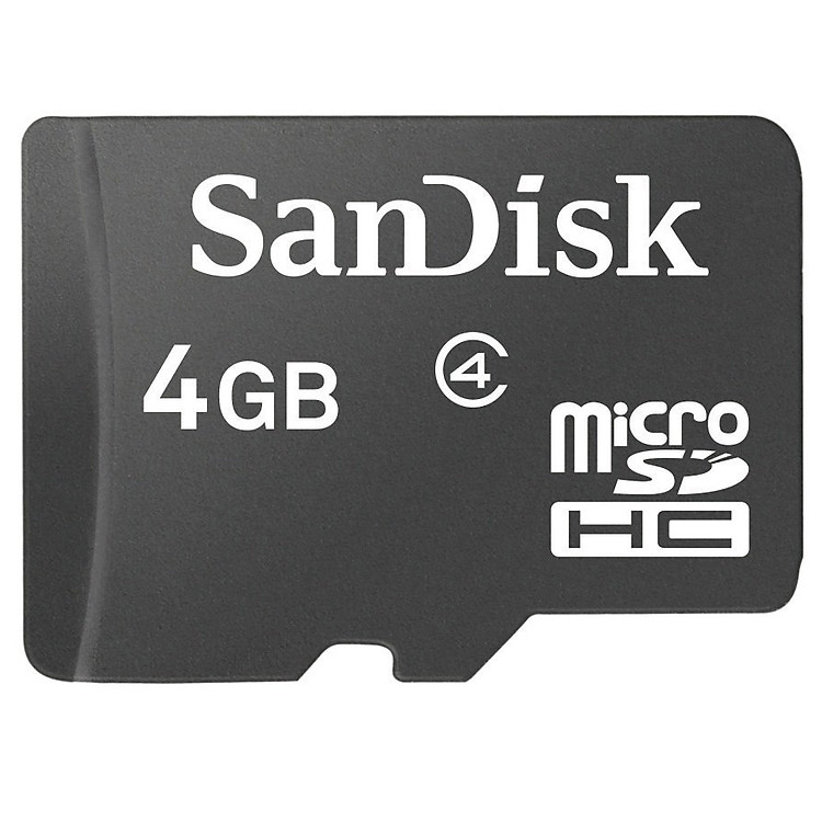 Thẻ Nhớ Micro SD Sandisk 4GB Class 4 - Hàng Chính Hãng