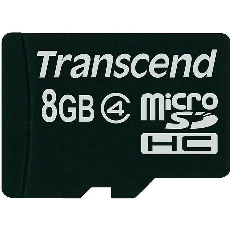 Thẻ Nhớ Micro SD Transcend 8GB Class 4 - Hàng Chính Hãng