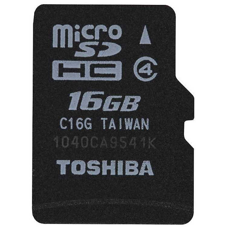 Thẻ Nhớ Micro SD Toshiba 16GB Class 4 - Hàng Chính Hãng