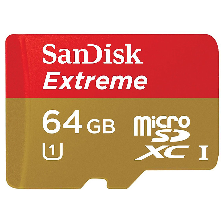 Thẻ Nhớ Micro SD Extreme Sandisk 64GB Class 10 - up to 45MB/s - Hàng Chính Hãng