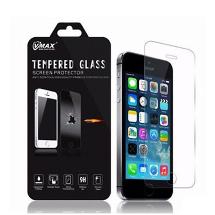 Miếng Dán Cường Lực Vmax 0.2 mm - 9H Dành Cho iPhone 6 - Hàng Chính Hãng