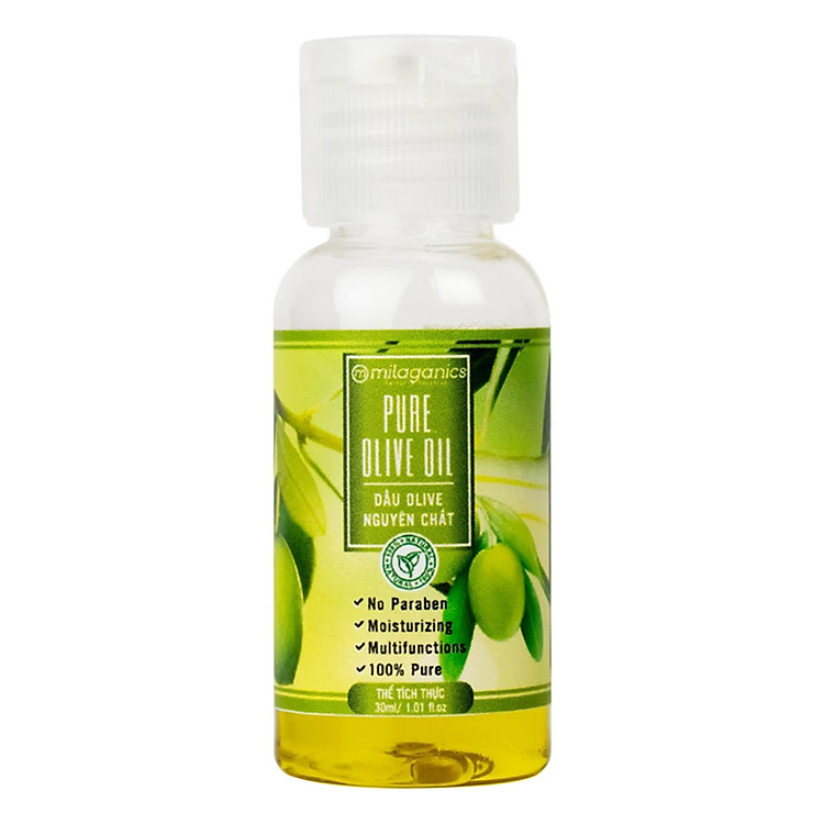 Dầu Olive Nguyên Chất Milaganics (30ml)