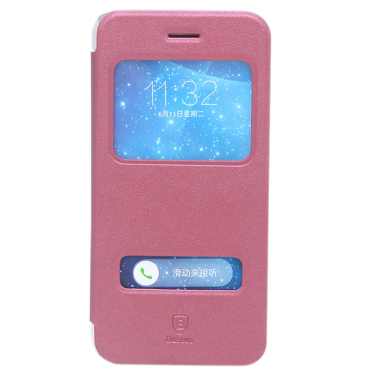 Bao Da Baseus Mile Cho iPhone 6 - Hồng