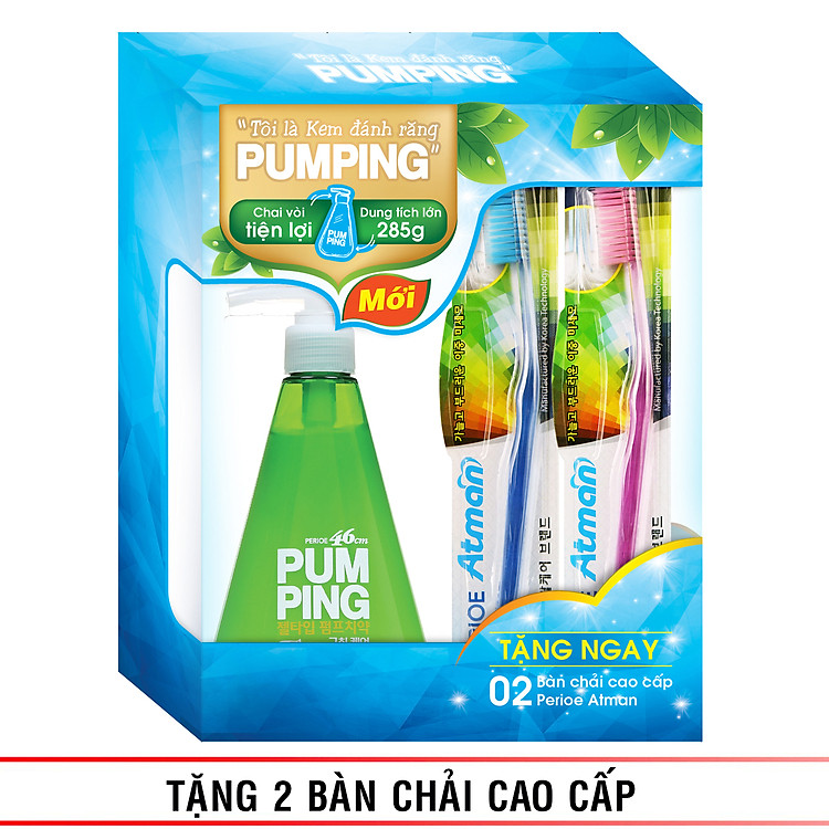 Kem Đánh Răng Perioe Pumping Herb - Hơi Thở Thơm Mát 285g