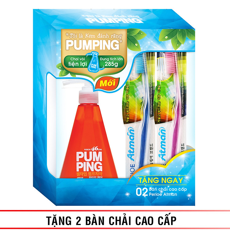 Kem Đánh Răng Perioe Pumping Citrus Trắng Răng 285g
