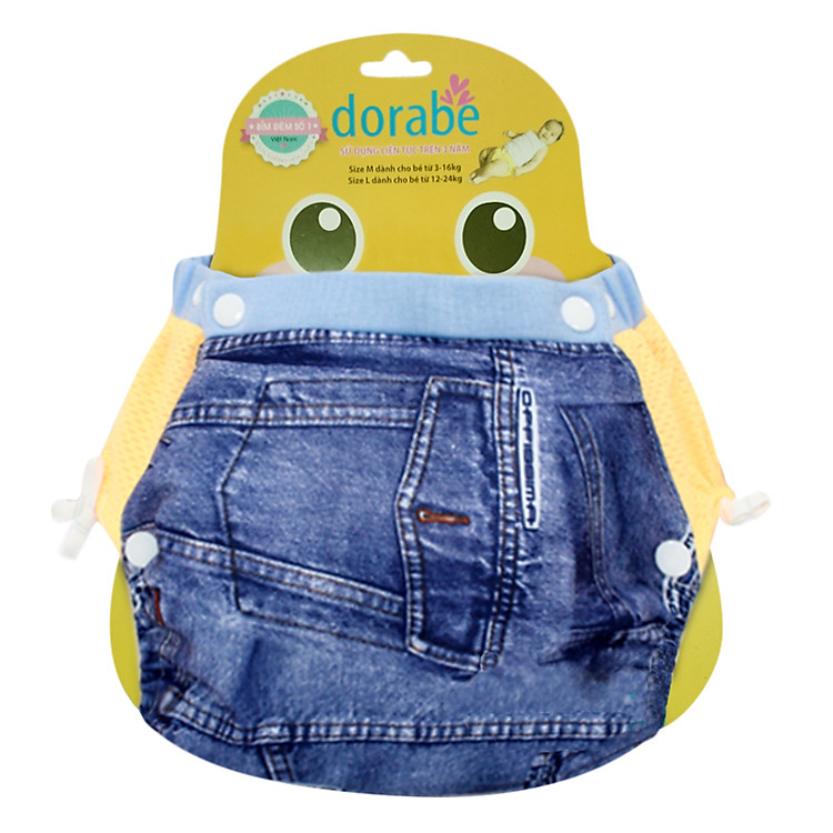 Tã Vải Dorabe Thoáng Khí MKJEAN Size M (3-16kg) - Jean