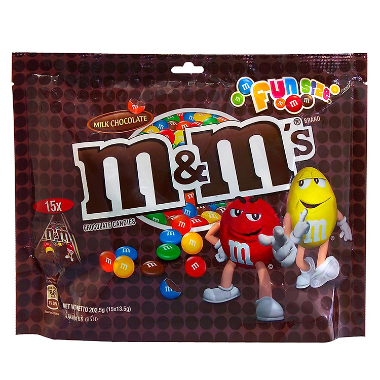 Kẹo Chocolate M&M's Milk Fun Size (202.5g)