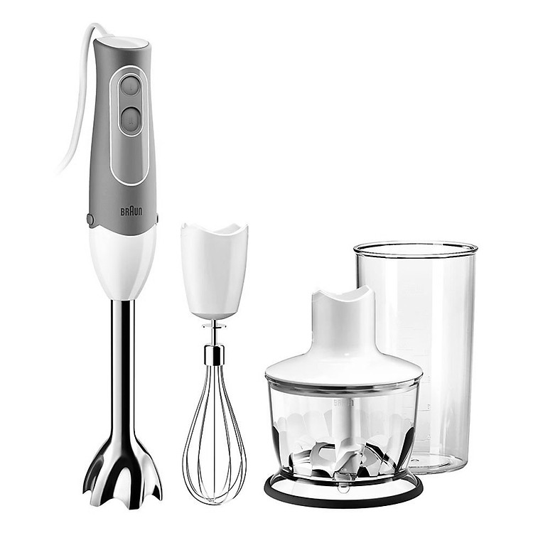 Máy Xay Cầm Tay Braun MQ 535 Sauce - Trắng xám - Hàng chính hãng